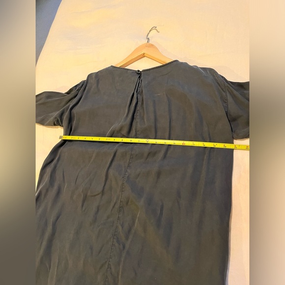 Muji 3/4 sleeve tencel midi relaxed dress - Picture 5 of 7